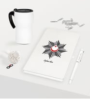 BK Gift Kişiye Özel Polis Temalı Beyaz Defter Kalem Termos Mug Seti - 1 (Model 1)
