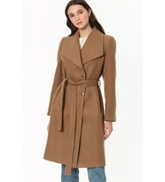 Z6639 Dewberry Bayan Palto-Camel