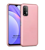 Microsonic Matte Silicone Xiaomi Redmi Note 9 4G Kılıf Rose Gold