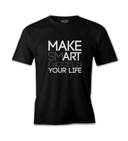 Yazı - Smart Siyah Erkek Tshirt