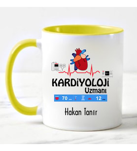 Kardiyoloji Uzmanı Kupa Bardağı Sarı