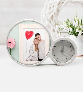 BK Gift Kişiye Özel Sevgililer Günü Fotoğraflı Saatli Sihirli Led Ayna Çerçeve  6