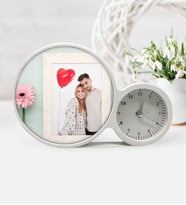 BK Gift Kişiye Özel Sevgililer Günü Fotoğraflı Saatli Sihirli Led Ayna Çerçeve  6