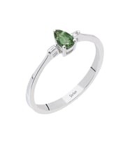 Sirius Baget Pırlanta ve Yeşil Safir Taşlı Yüzük 0746R0004