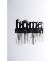 CajuArt Dekoratif Home Yazılı Ahşap Anahtarlık Hol Anahtar Askı