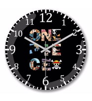 One Piece  Duvar Saati Bombeli Gercek Cam