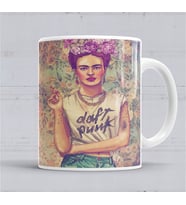 Frida Kahlo Daft Punk  Kupa Bardak Porselen