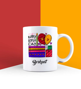 Kişiye Özel Happy Birthday Kupa Bardak 85743