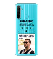 Oğuzhan Koç Mp3 Tasarımlı Süper Şeffaf Silikon Telefon Kılıfı Oppo Realmi 6i