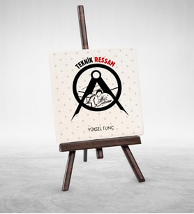 BK Gift Kişiye Özel Mesleki Teknik Ressam Şovaleli Doğal Taş  1