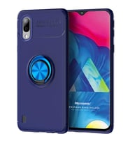 Microsonic Samsung Galaxy M10 Kılıf Kickstand Ring Holder Lacivert