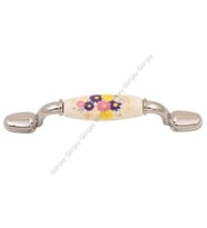 Çiğdem Porselen Kulp 96mm (2 Adet) (Gümüş)