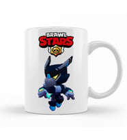 Brawl Stars Karanlık Mecha  Crow Kupa Bardak Porselen
