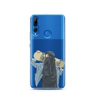 Kaykay Kız Tasarım Süper Şeffaf Silikon Telefon Kılıfı Huawei Y9 Prime 2019