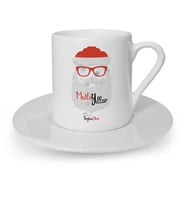BK Gift Kişiye Özel Noel Baba Mutlu Yıllar Türk Kahvesi Fincanı  3