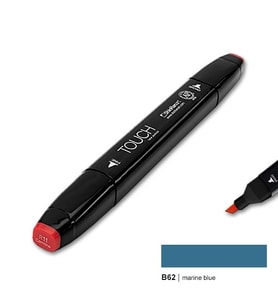 TOUCH TWIN MARKER B62 MARINE BLUE