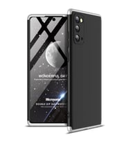 Microsonic Samsung Galaxy Note 20 Kılıf Double Dip 360 Protective Siyah Gri