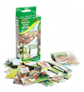Manyetik Çiftlik Puzzle - Mıknatıslı Çiftlik Yapboz - 53 Parça Puzzle