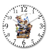 Clash Royale Duvar Saati Bombeli Gercek Cam