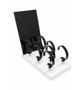 Standmarket Ahşap Saat Display Küçük Boy Beyaz