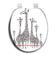 Softy Classic Desenli Yumuşak Klozet Kapağı Zürafa