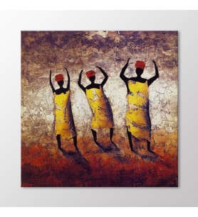Arty Tablo Dancing Africans Tablo (Karışık)