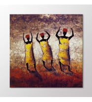 Arty Tablo Dancing Africans Tablo (Karışık)