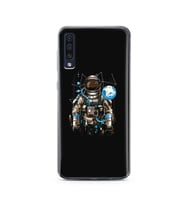 Uzay Astronot Tasarım Süper Şeffaf Silikon Telefon Kılıfı Samsung A50
