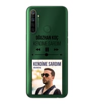Oğuzhan Koç Mp3 Tasarımlı Süper Şeffaf Silikon Telefon Kılıfı Oppo Realmi 5i