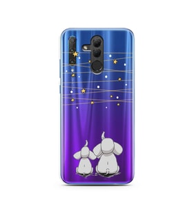 Filler Tasarımlı Süper Şeffaf Silikon Telefon Kılıfı Huawei Honor 20 Lite
