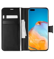 Microsonic Huawei P40 Pro Kılıf Delux Leather Wallet Siyah