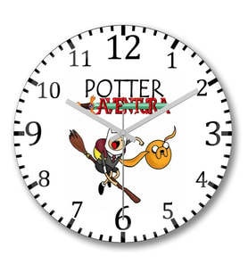Potter Aventura Duvar Saati Bombeli Gercek Cam