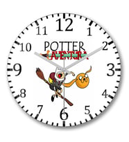 Potter Aventura Duvar Saati Bombeli Gercek Cam