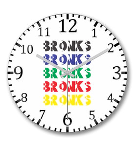 Bronks Duvar Saati Bombeli Gercek Cam