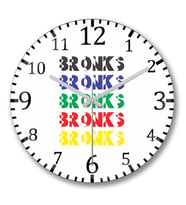 Bronks Duvar Saati Bombeli Gercek Cam