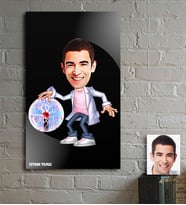 BK Gift Kişiye Özel Bay Elektrik Mühendisi Karikatür Ahşap Tablo - 1