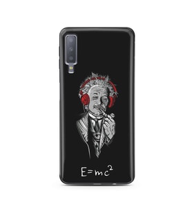 Einstein Tasarım Süper Şeffaf Silikon Telefon Kılıfı Samsung A7 (2018)