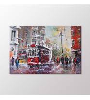 Arty Tablo Suluboya Tramvay Tablo (Karışık)