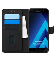 Microsonic Samsung Galaxy A5 2017 Kılıf Fabric Book Wallet Siyah
