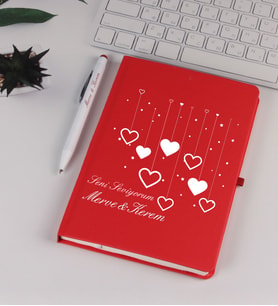 Sevgililer Gününe Özel Kişiye Özel Defter Kalem Set 93199
