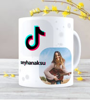BK Gift Kişiye Özel Fotoğraflı TikTok Beyaz Kupa Bardak