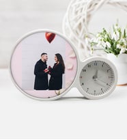 BK Gift Kişiye Özel Sevgililer Günü Fotoğraflı Saatli Sihirli Led Ayna Çerçeve  10