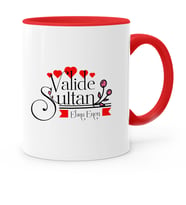 BK Gift Kişiye Özel Valide Sultan Kırmızı Kupa Bardak  2
