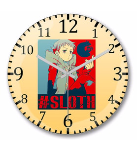 The Seven Deadly Sins  King Sloth Duvar Saati Bombeli Gercek Cam