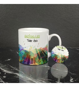 Mimar Kupa Bardak ve Anahtarlık Set 003