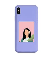Lila Lansman Telefon Kılıfı Iphone XS