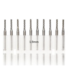 Tungsten Karbür PCB Kesme CNC Freze Ahşap İşleme 1.9mm 10 Adet 