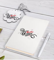 BK Gift Kişiye Özel Yılbaşı Mutlu Yıllar Beyaz Defter Kalem ve Anahtarlık Hediye Seti-6 (Model 1)