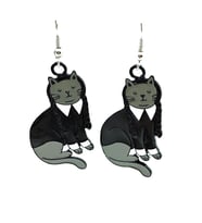 Sallantılı Yargıç Kedi Küpe bck01