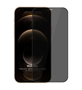 Microsonic Apple iPhone 12 Pro Privacy 5D Gizlilik Filtreli Cam Ekran Koruyucu Siyah